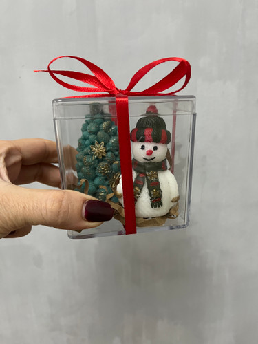 پلکسی شمع آدم برفی و کاج